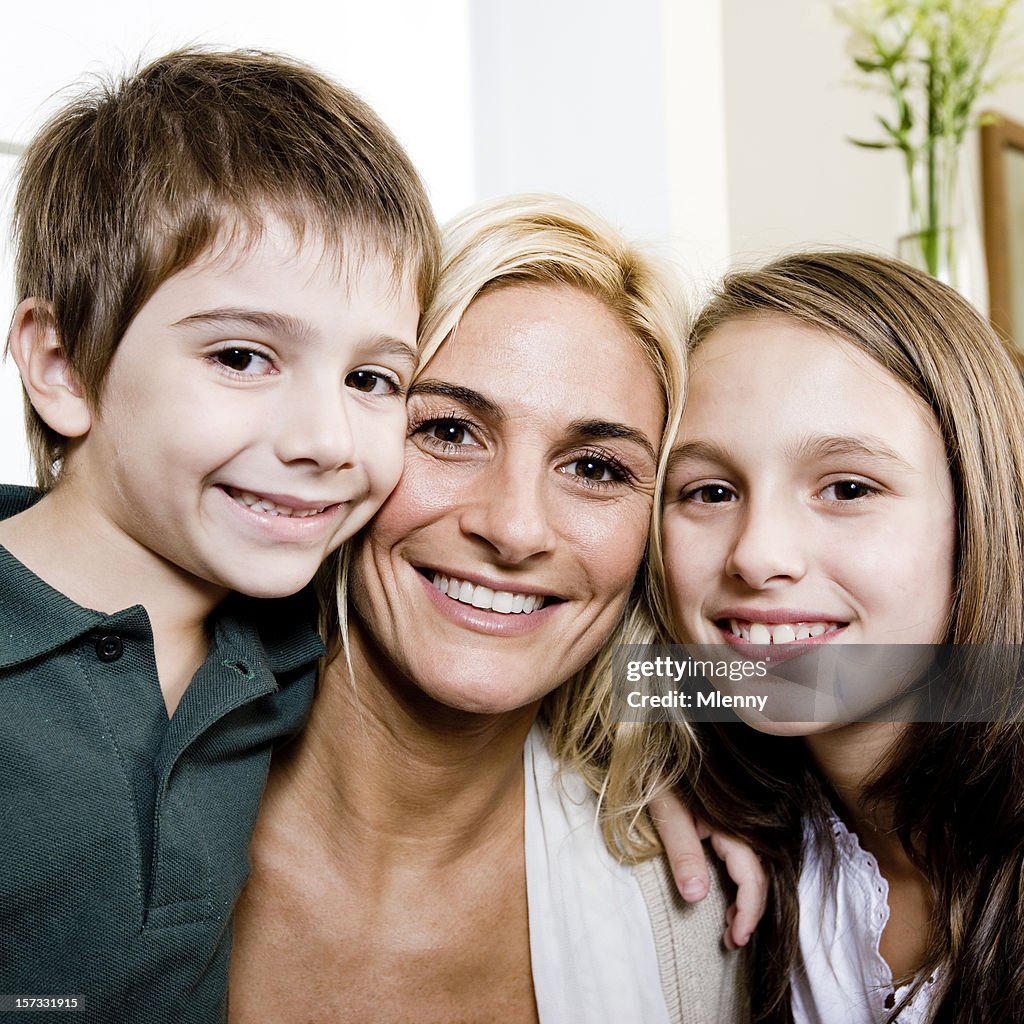Happy Mother and Children