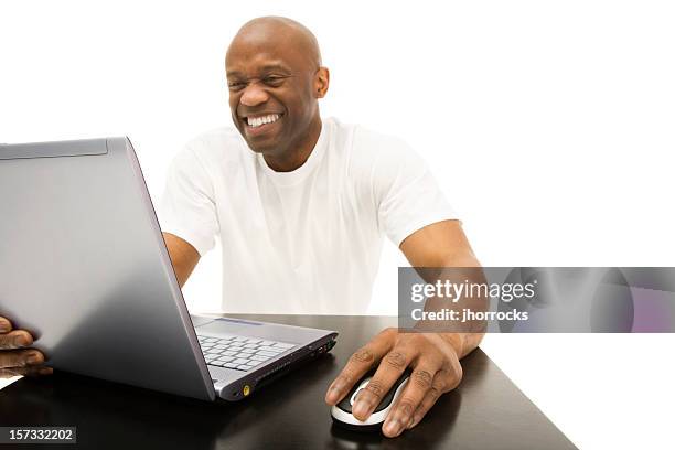 happy computer user - hairless mouse stock pictures, royalty-free photos & images