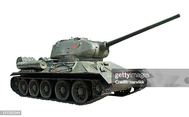 tanque russa t34 - veículo blindado imagens e fotografias de stock