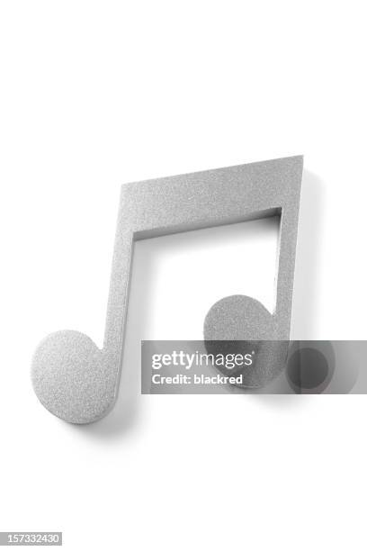 two eighth note - 3d music notes stock pictures, royalty-free photos & images