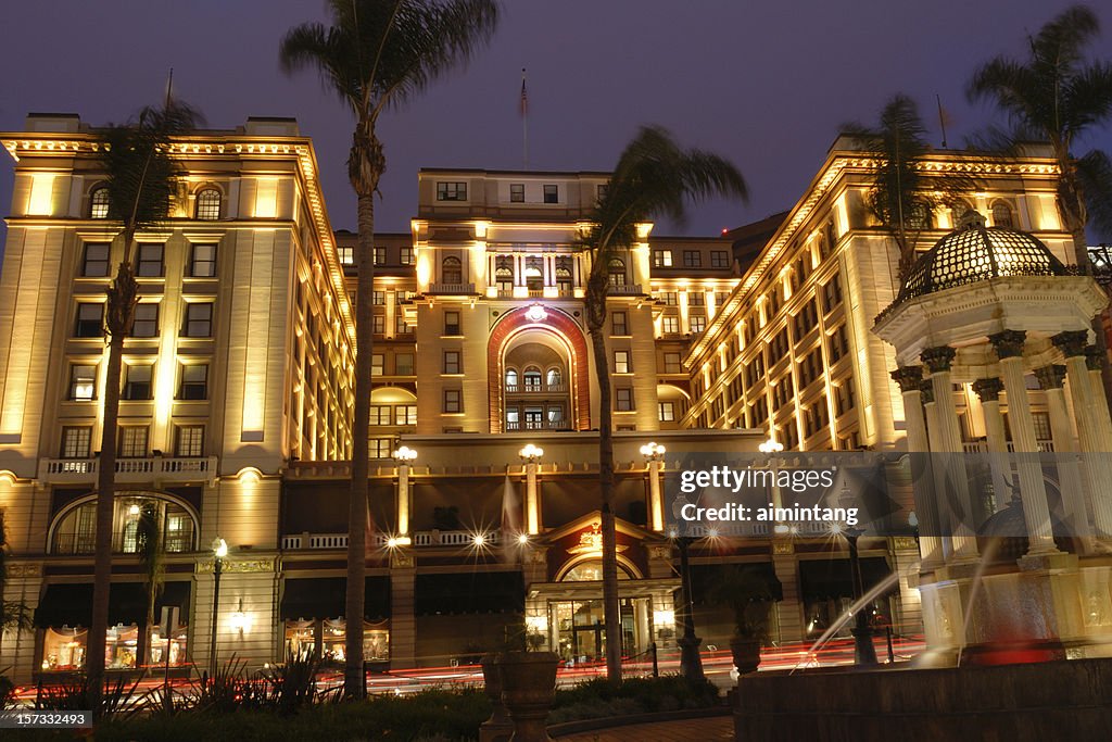 Night View of US Grant Hotel in San Diego