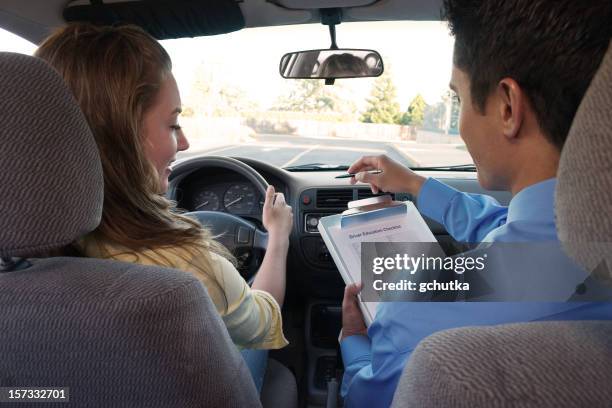 student driver instructions - learning to drive stock pictures, royalty-free photos & images