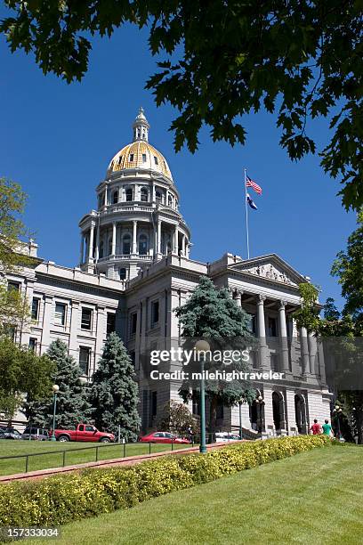 colorado state capitol building, denver - colorado state capitol stock-fotos und bilder