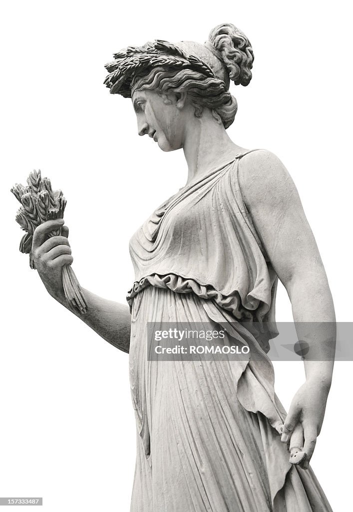 Neo-Classical sculpture of a women, Rome Italy