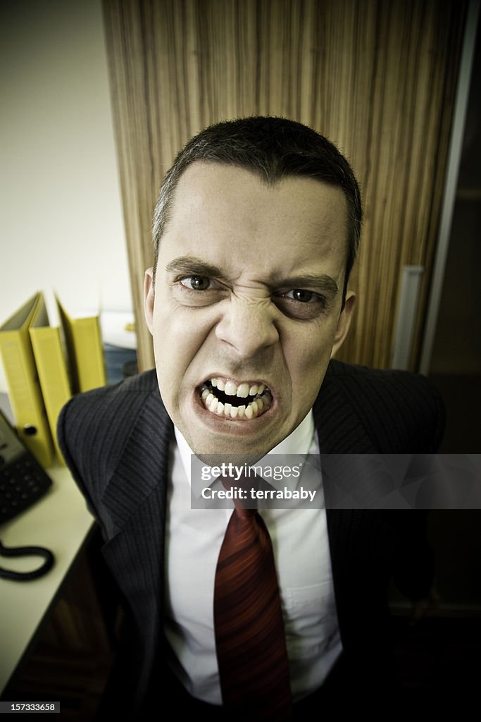Working Angry Angry Office Worker High-Res Stock Photo - Getty Images
