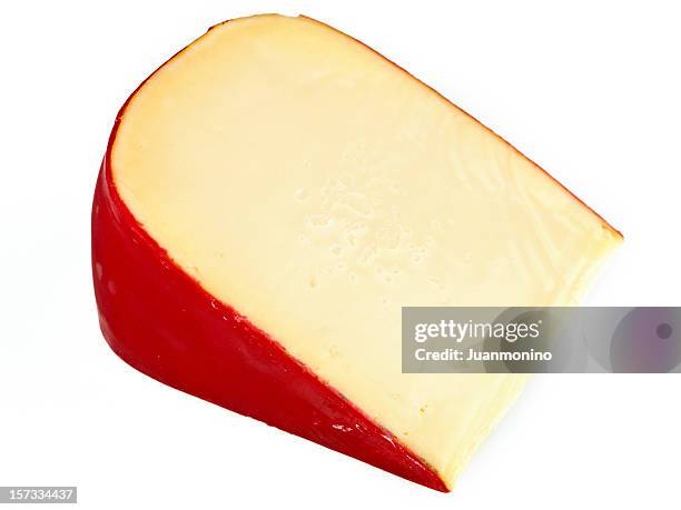 piezas de holandeses gouda queso - queso gouda fotografías e imágenes de stock