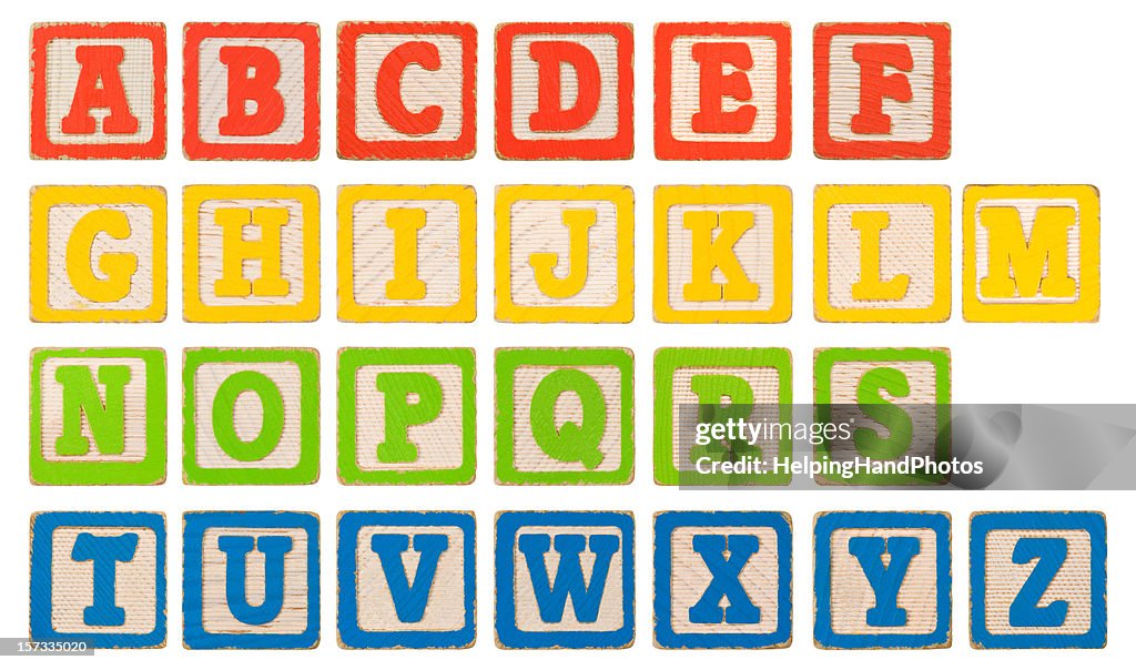 Alphabet blocks XXL