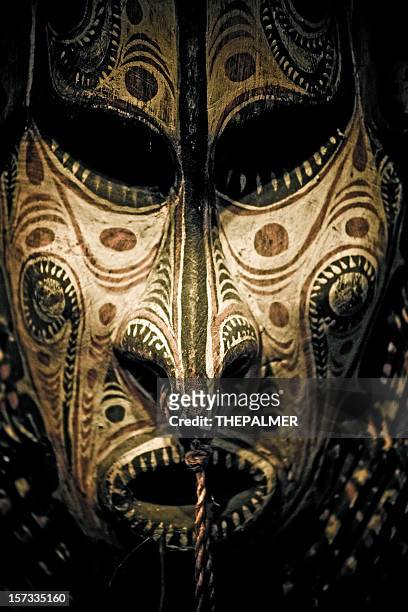 papua new guinea mask - papua stock pictures, royalty-free photos & images