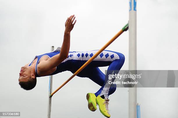 high jump - high jump stock pictures, royalty-free photos & images