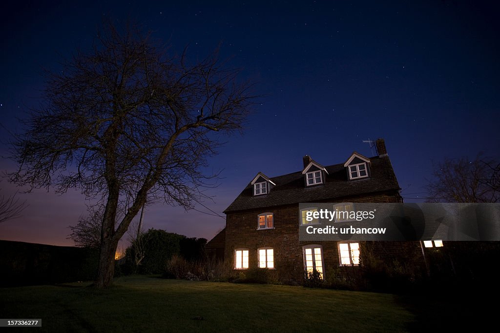 House at night