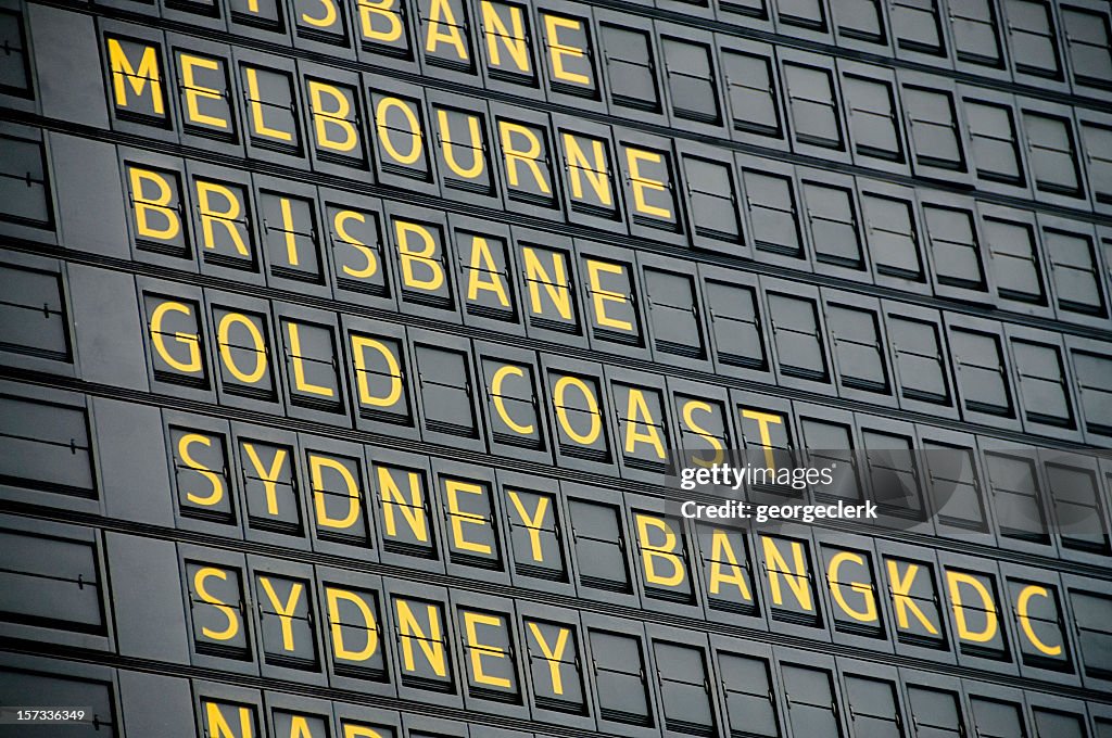 Australian Departure Board