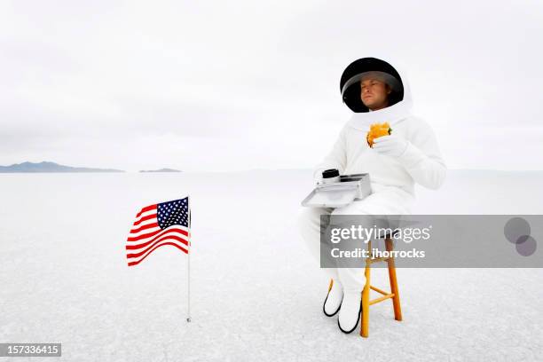 just another day on the job - astronaut helm stock pictures, royalty-free photos & images