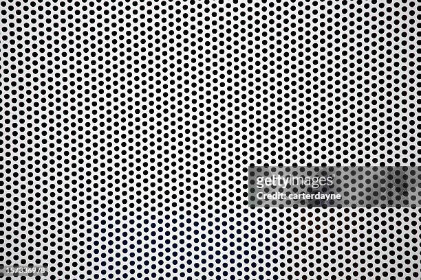 mesh metal silver grate background design - polka dot stock pictures, royalty-free photos & images