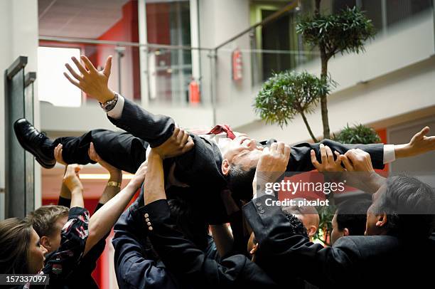 business stage diving - crowd surfing stock pictures, royalty-free photos & images