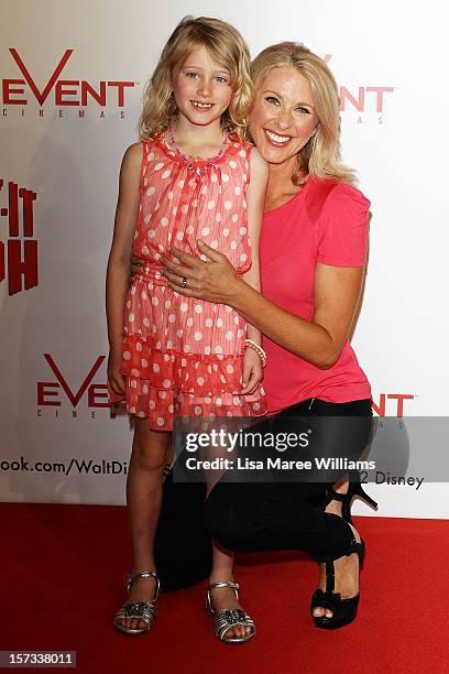 Tracey Spicer and Grace Spicer arrive at the "Wreck It Ralph" Australian premiere on December 2, 2012 in Sydney, Australia.