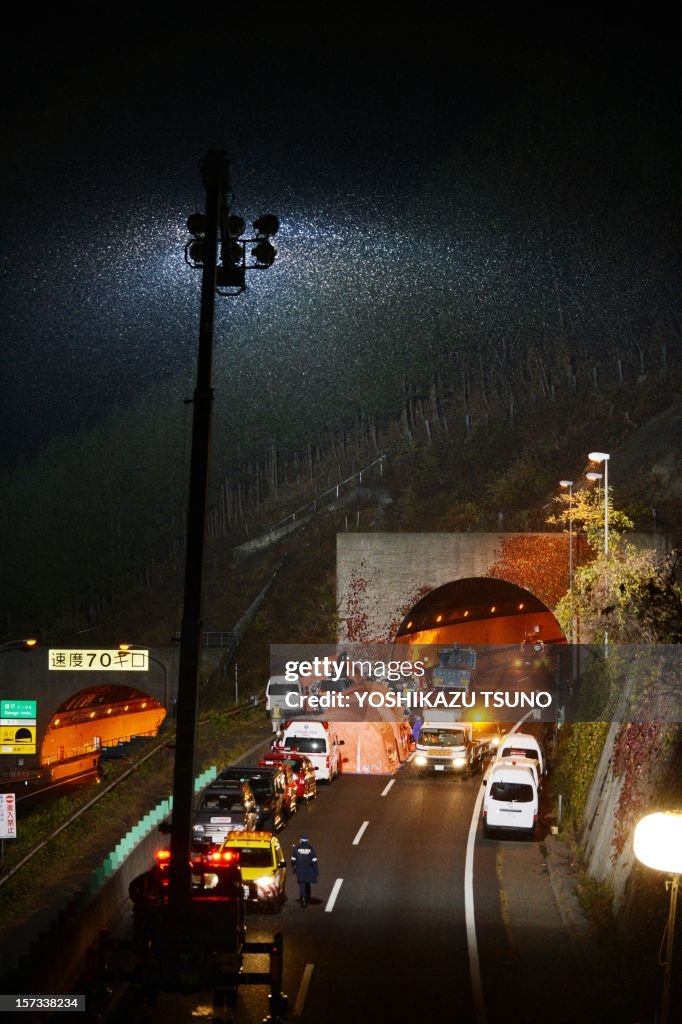 JAPAN-ROAD-ACCIDENT-TUNNEL-FIRE