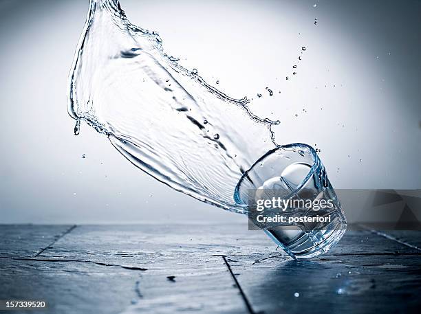 falling glass - broken drinking glass stock pictures, royalty-free photos & images