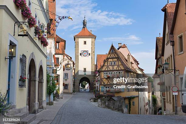 alemán ciudad de rotemburgo o.d. tauber - rothenburg fotografías e imágenes de stock