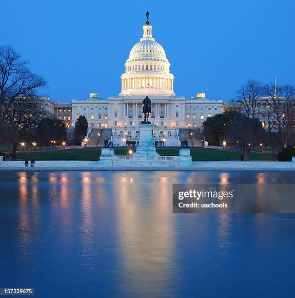 nós capitólio, em washington dc - biblioteca do congresso imagens e fotografias de stock