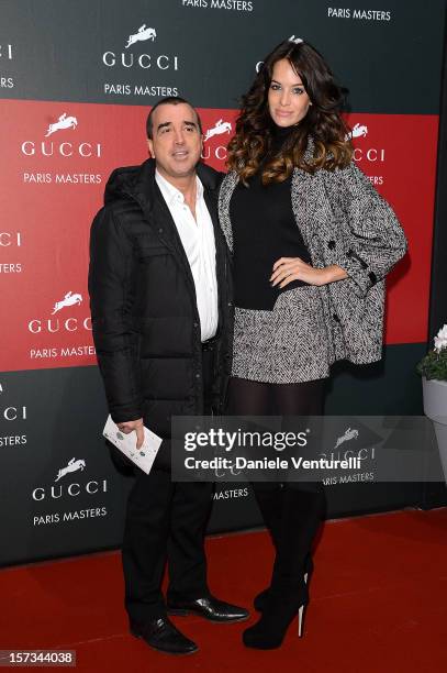 Jade Foret and Arnaud Lagardere attend the Gucci Paris Masters 2012 at Paris Nord Villepinte on December 2, 2012 in Paris, France.
