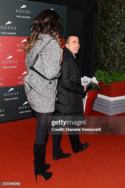 Jade Foret and Arnaud Lagardere attend the Gucci Paris Masters 2012 at Paris Nord Villepinte on December 2, 2012 in Paris, France.