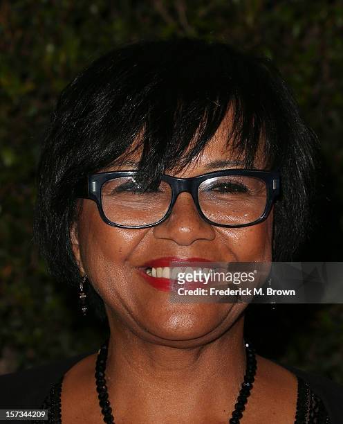 Producer Cheryl Boone Isaacs attends the Academy Of Motion Picture Arts And Sciences' 4th Annual Governors Awards at Hollywood and Highland on...