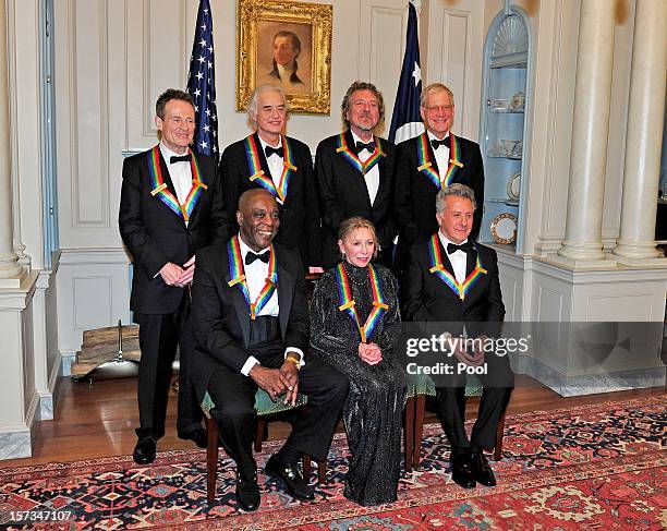 John Paul Jones, Jimmy Page, Robert Plant, David Letterman U.S. Secretary of State Hillary Rodham Clinton, Buddy Guy, Natalia Makarova, Dustin...