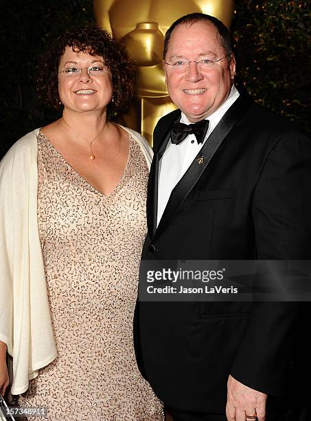 Director John Lasseter and wife Nancy Lasseter attend the Academy of Motion Pictures Arts and Sciences' 4th annual Governors Awards at The Ray Dolby...