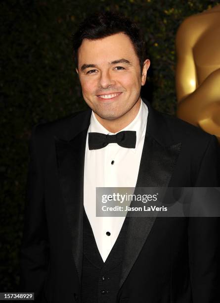 Seth MacFarlane attends the Academy of Motion Pictures Arts and Sciences' 4th annual Governors Awards at The Ray Dolby Ballroom at Hollywood &...