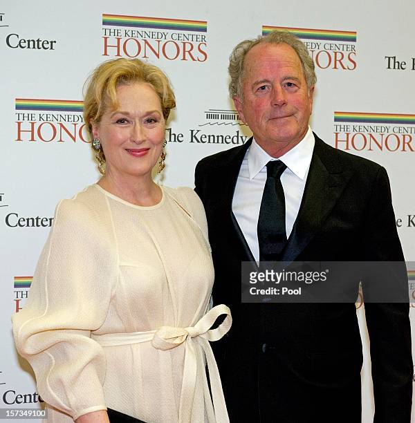 Meryl Streep and Don Gummer arrive for a dinner for Kennedy honorees hosted by U.S. Secretary of State Hillary Rodham Clinton at the U.S. Department...