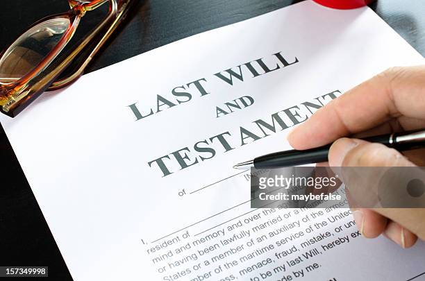 last will and testament - determination stock pictures, royalty-free photos & images