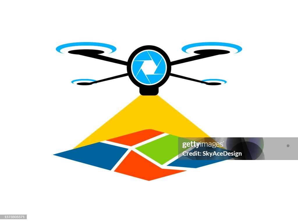 Drone with ground area mapping