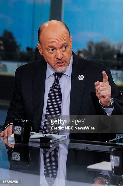 Pictured: – Jim Cramer, Host, CNBC’s “Mad Money” appears on "Meet the Press" in Washington D.C., Sunday, Dec. 2, 2012.