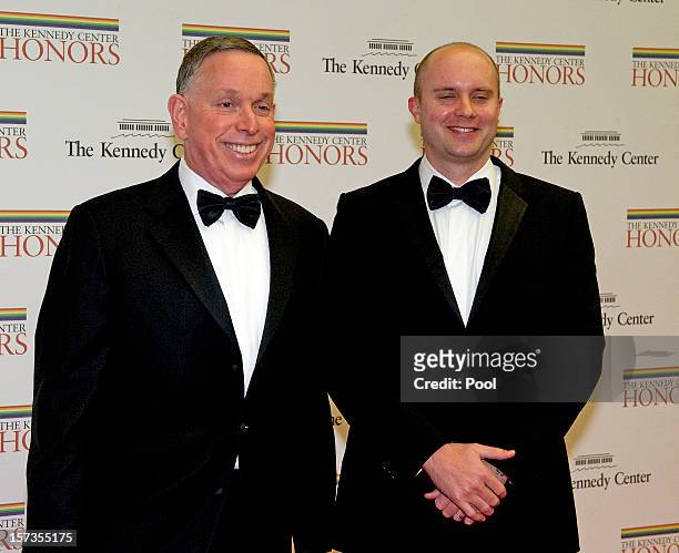 Michael M. Kaiser, President of the John F. Kennedy Center for the Performing Arts, and John Roberts arrive for the formal Artist's Dinner honoring...