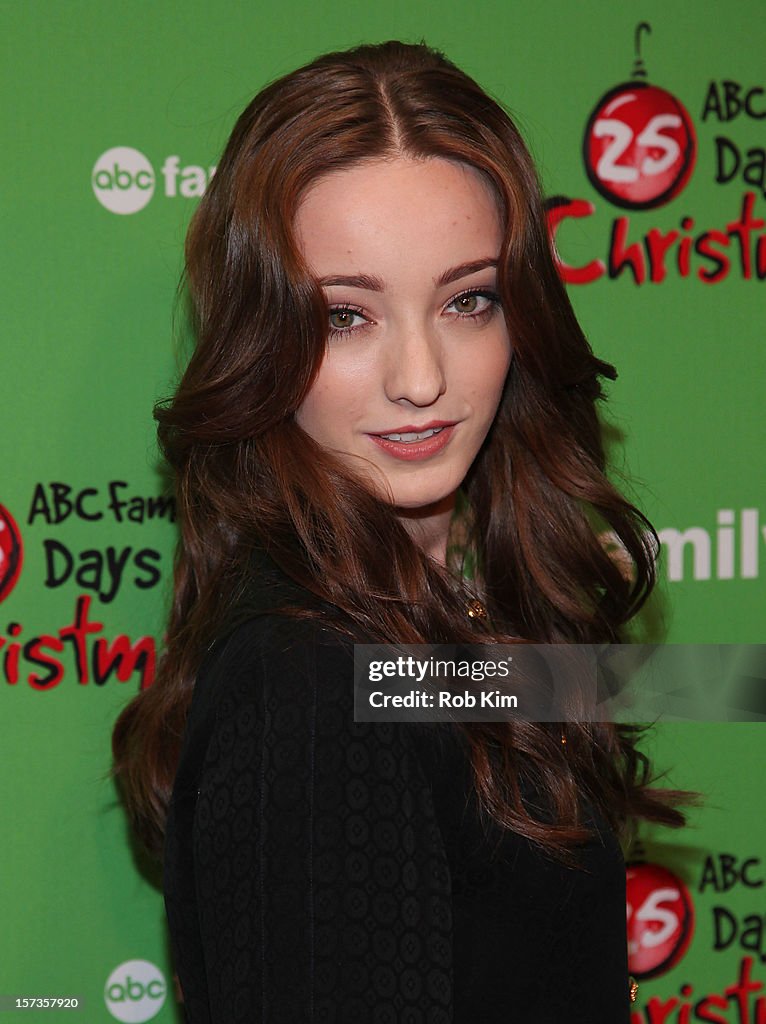 ABC Family's "25 Days Of Christmas" Winter Wonderland Event