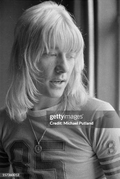 Singer Brian Connolly of British glam rock group The Sweet, 12th October 1972.