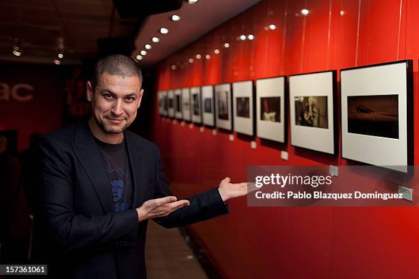 Director Rodrigo Cortes presents 'Red Lights' photography exhibition at FNAC on December 2, 2012 in Madrid, Spain.