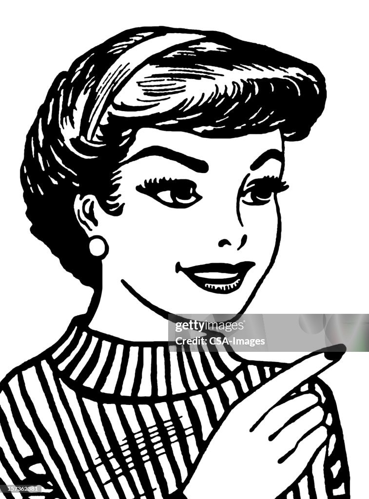 Woman Pointing