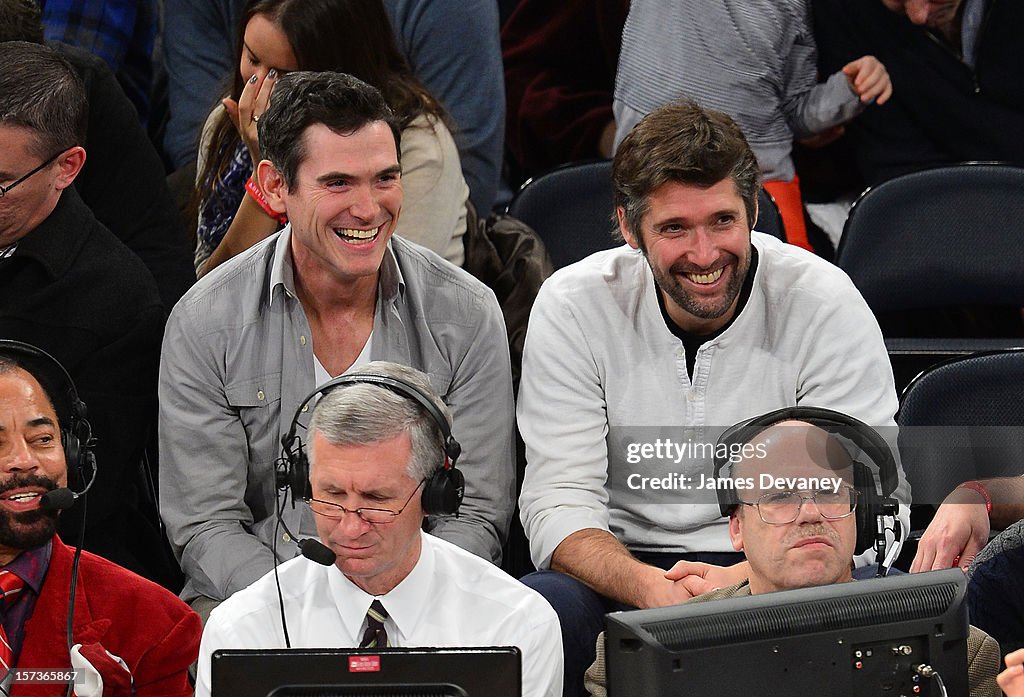 Celebrities Attend The Phoenix Suns Vs New York Knicks Game