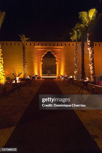 General view of Hotel Selman for the Dior dinner at Hotel Selman during the 12th International Marrakech Film Festival on December 2, 2012 in...
