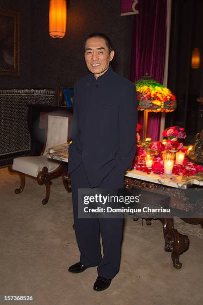 Chinese Director Zhang Yimou attends the Dior dinner at Hotel Selman during the 12th International Marrakech Film Festival on December 2, 2012 in...