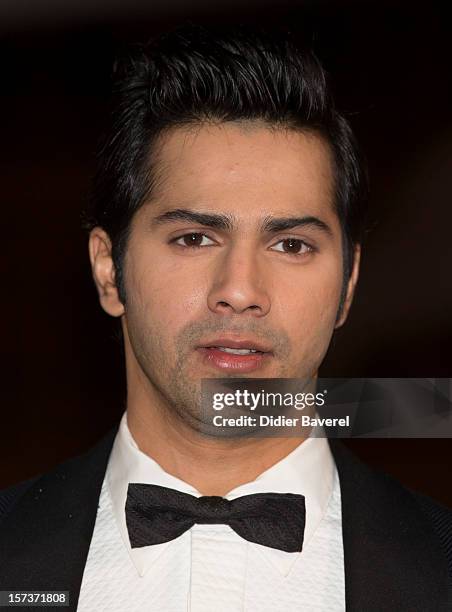 Indian actors Varun Dhawan attends the Tribute to Hindi Cinema ceremony at the 12th Marrakech international Film Festival on November 30, 2012 in...