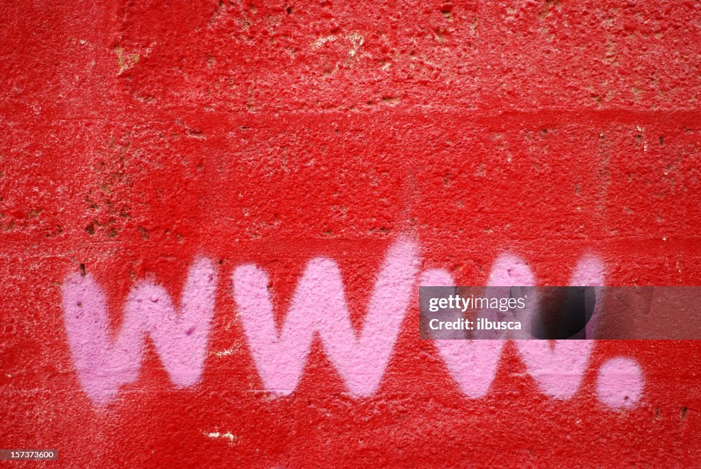 Www red and pink graffiti texture