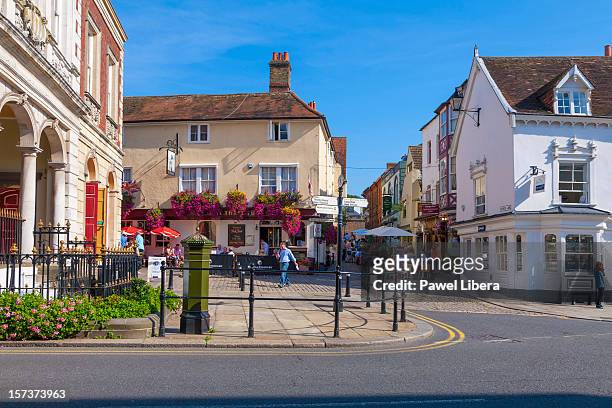 windsor high street - windsor stock pictures, royalty-free photos & images