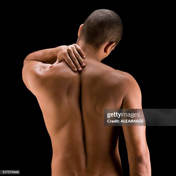 back pain - male torso stock pictures, royalty-free photos & images