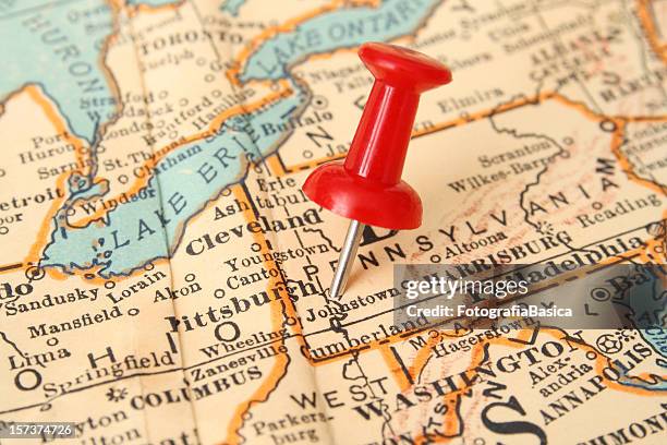 pittsburgh - pennsylvania map stock pictures, royalty-free photos & images