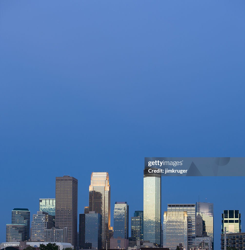 Skyline in Minneapolis, Minnesota