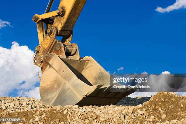 excavator bucket - digging machine stock pictures, royalty-free photos & images