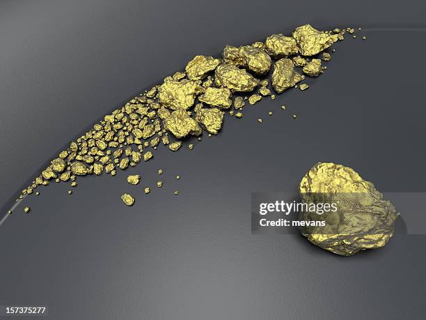 sorprendente è ricca - gold mining foto e immagini stock