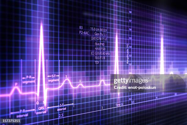 ecg - heartbeat stock-fotos und bilder